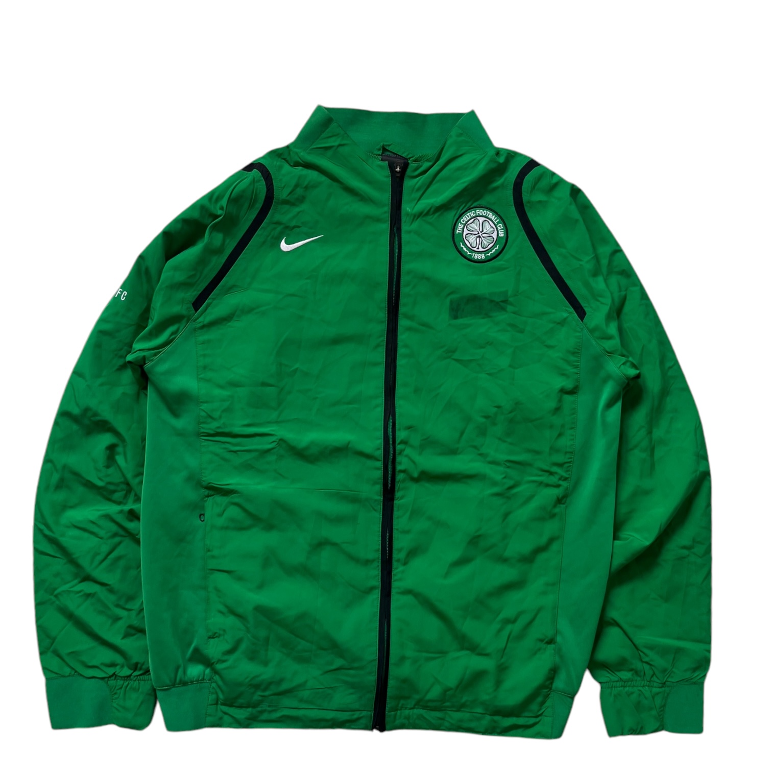 Nike green zip up jacket best sale