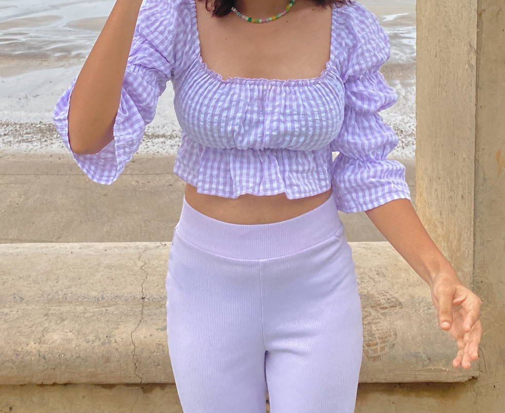 cute lavender tops