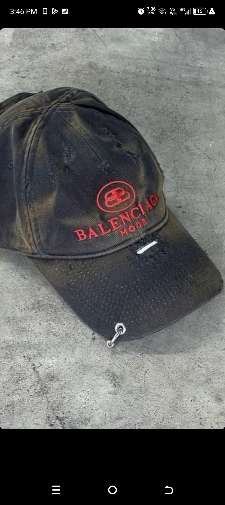 Balenciaga mode cap