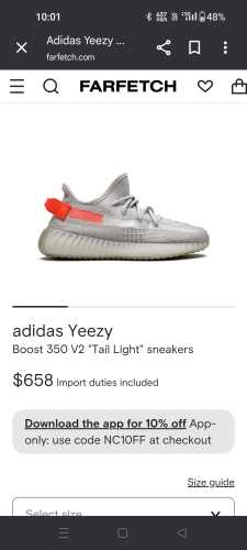 Yeezy "Tail Light" colorway Available in