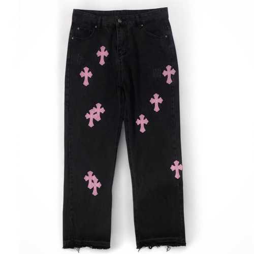 Authentic chrome hearts pink patch