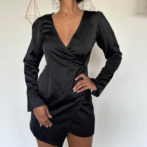 blue colour short dress Patsie Strapless Mini Dress