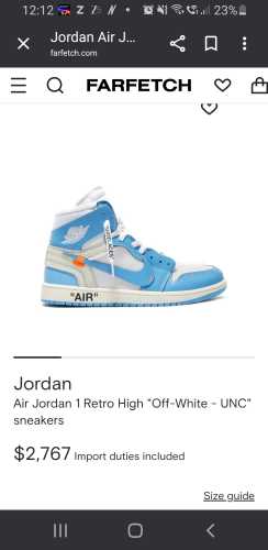 off white jordan replicas